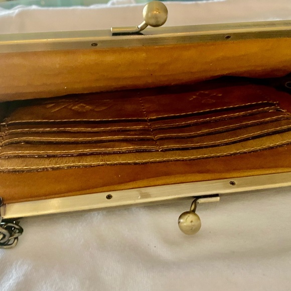 Patricia Nash Gold Embroidered Floral Kiss-Lock Clutch - Picture 2 of 11